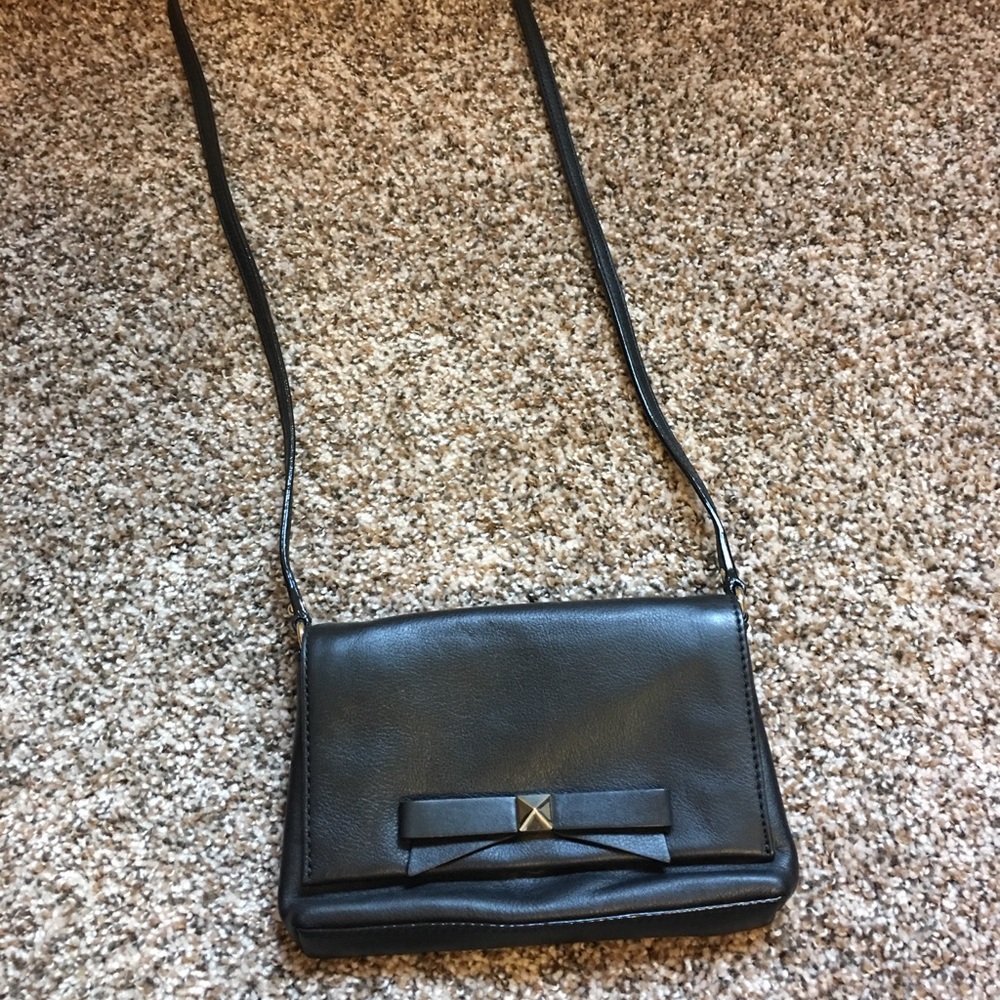 Black Kate Spade Bow Crossbody